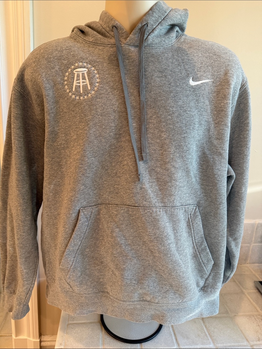 Nike barstool hoodie grey